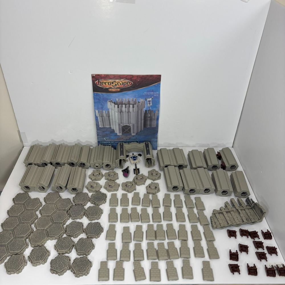 HeroScape Fortress of the Archkyrie Castle Expansion Incomplete Wall Base Lot